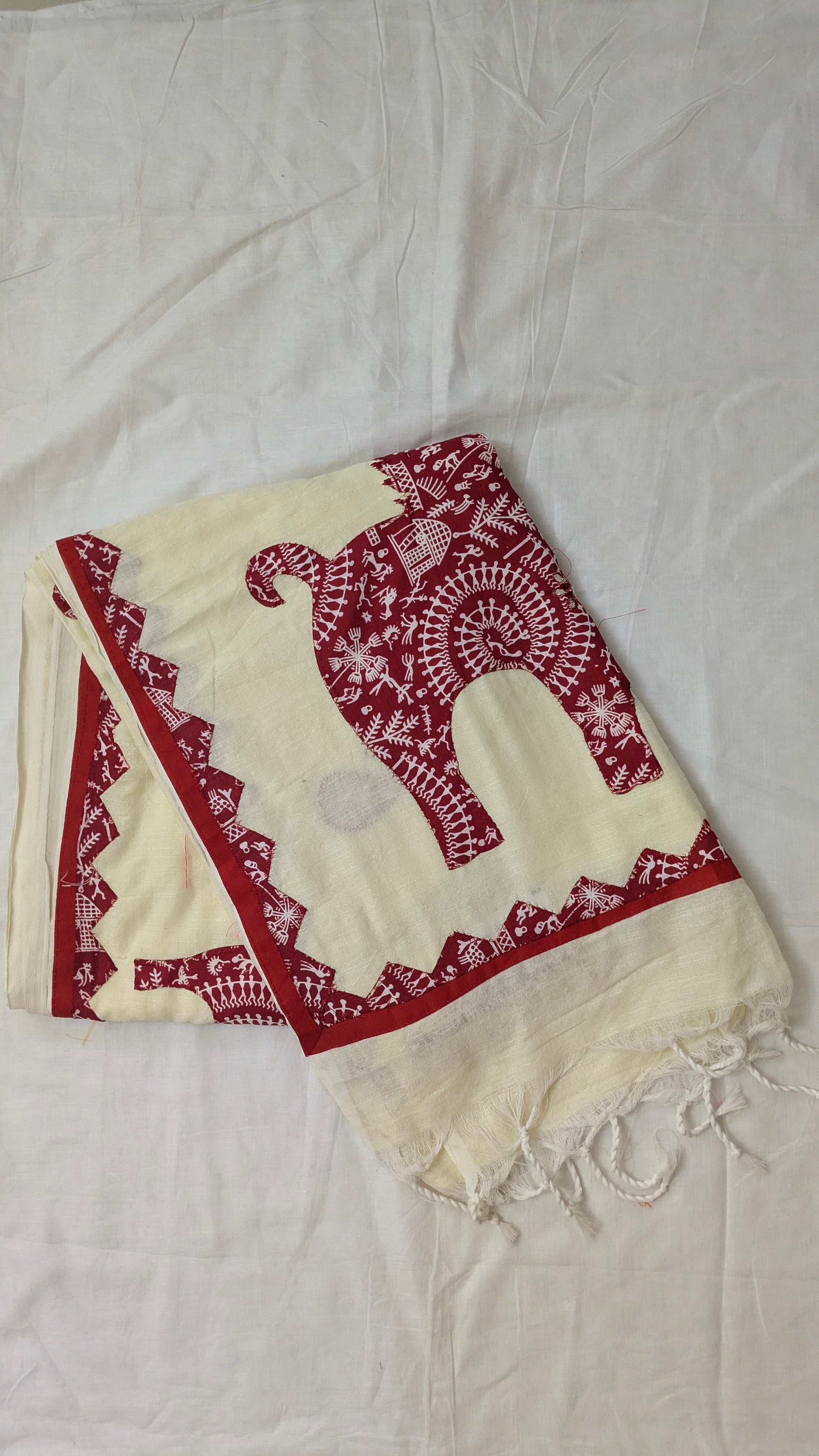 Onam Horse Applique Saree