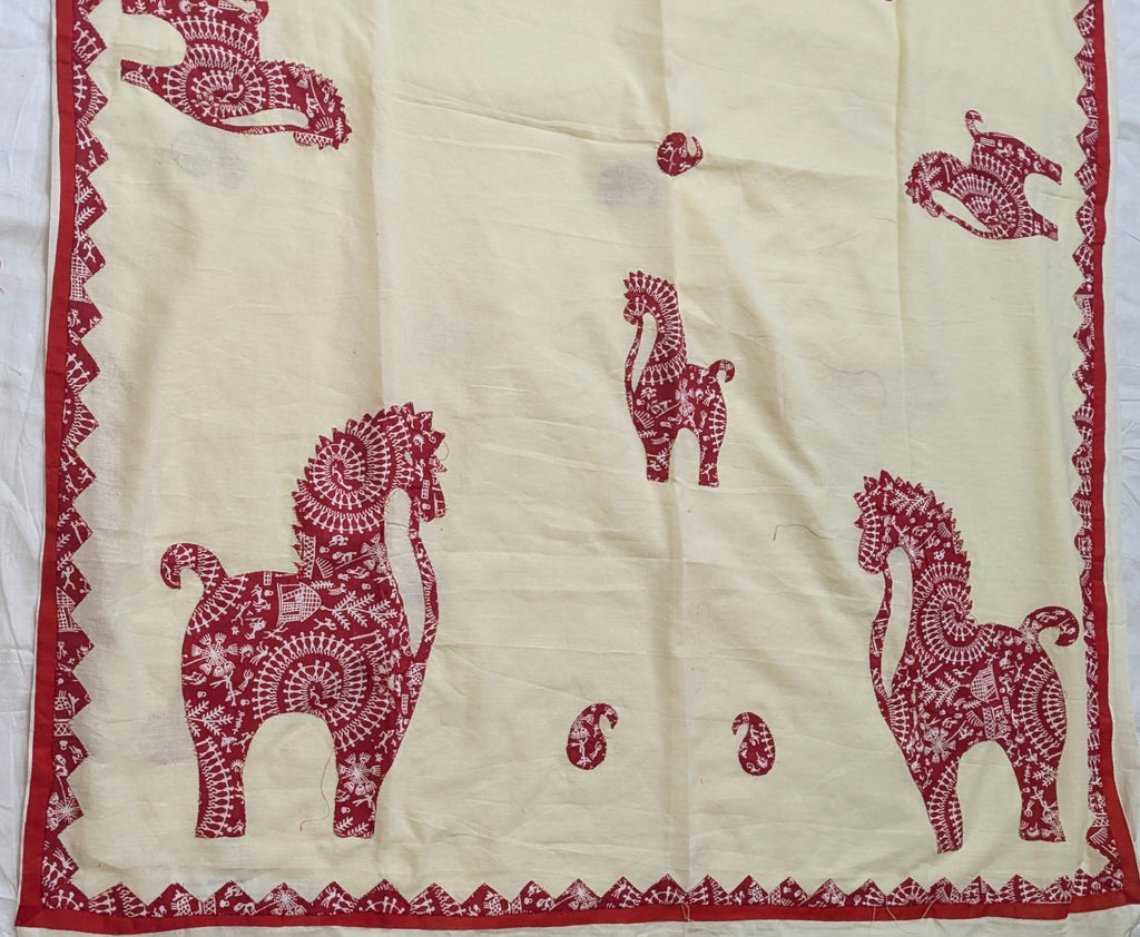 Onam Horse Applique Saree
