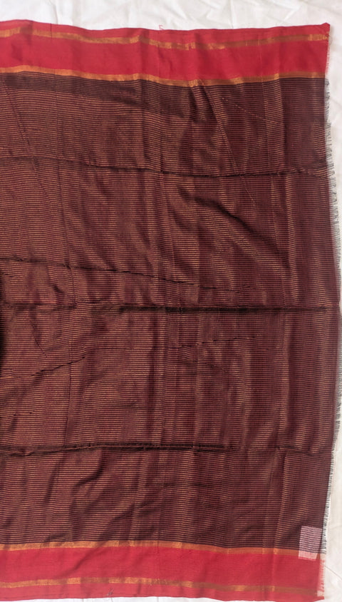 Khadi Striped Cotton  Saree