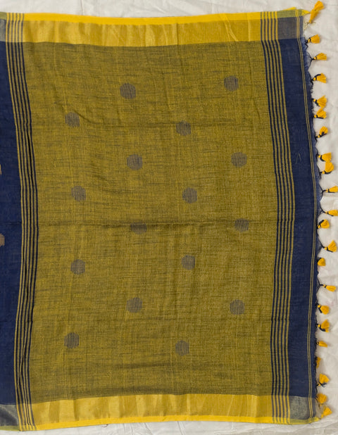 Piyu Bole Khadi Linen Saree