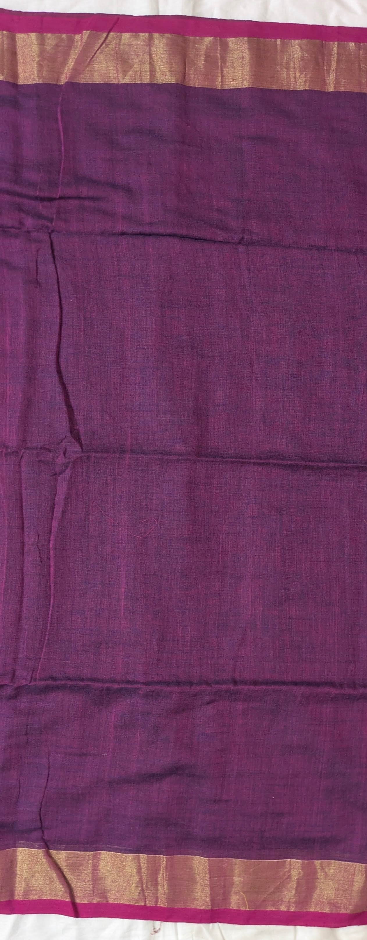 khadi linen Saree