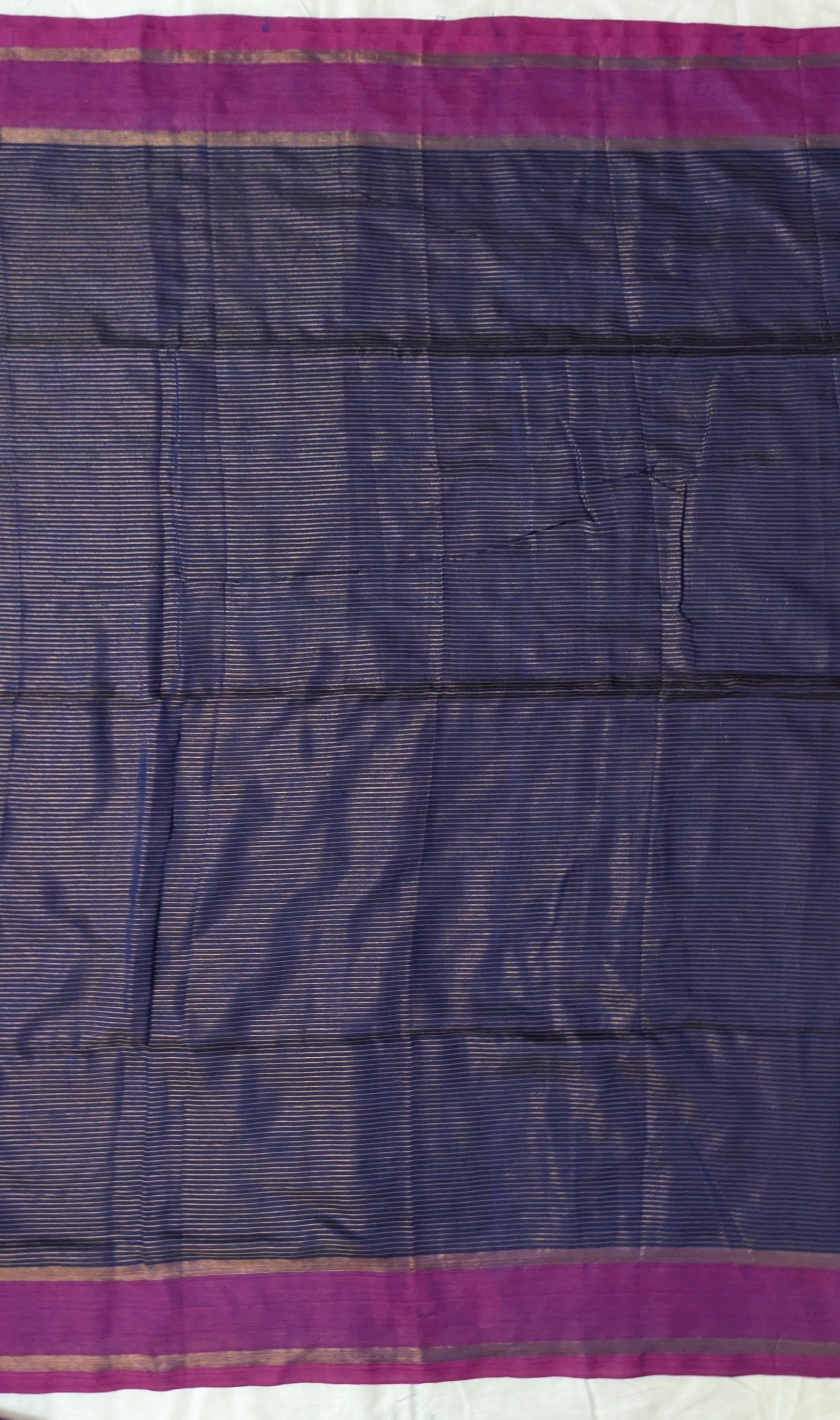Khadi Strip Blue