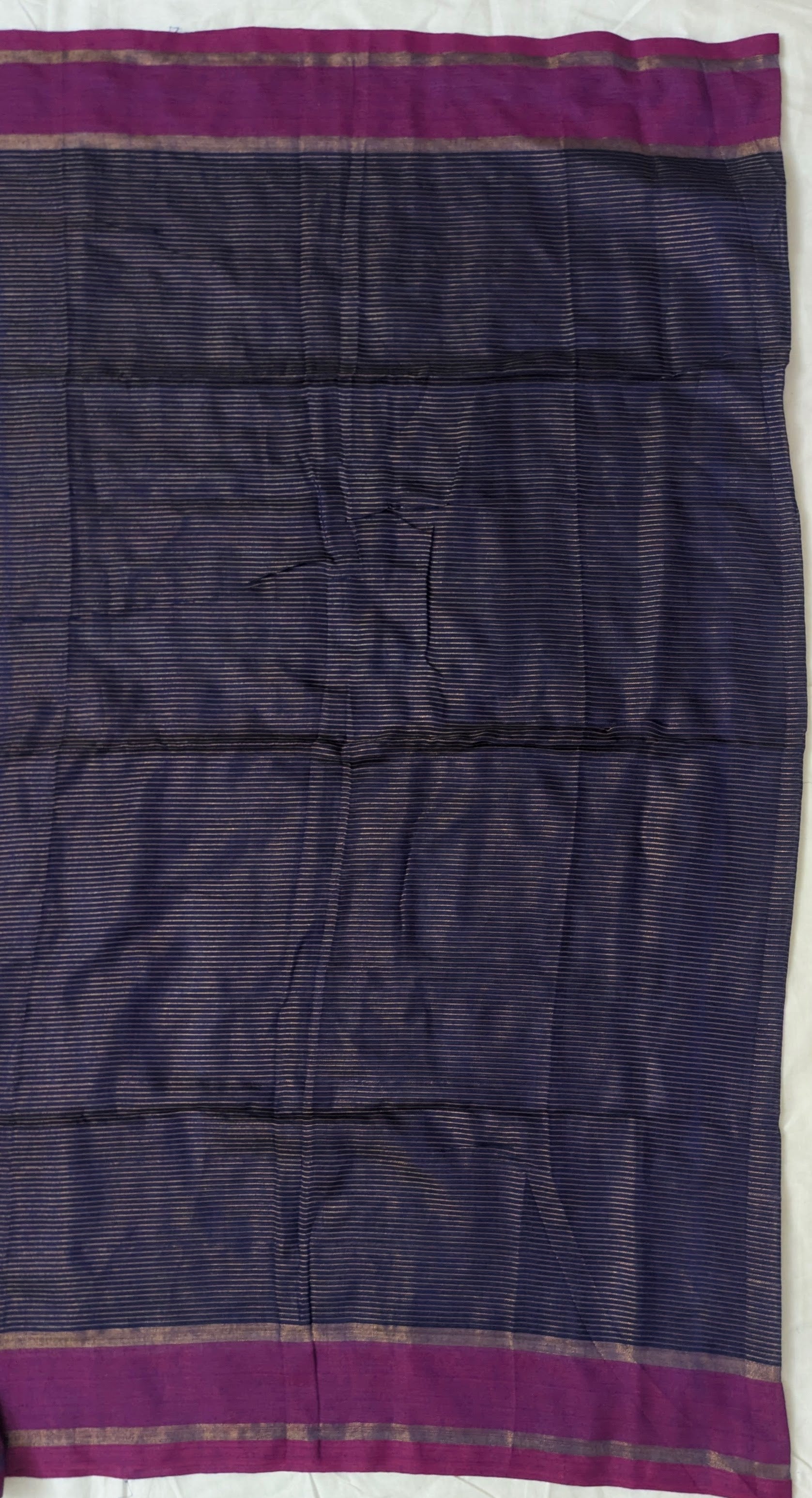 Khadi Strip Blue