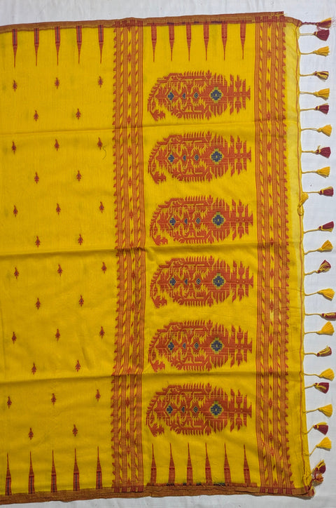 Holud Rekha Jamdani Saree