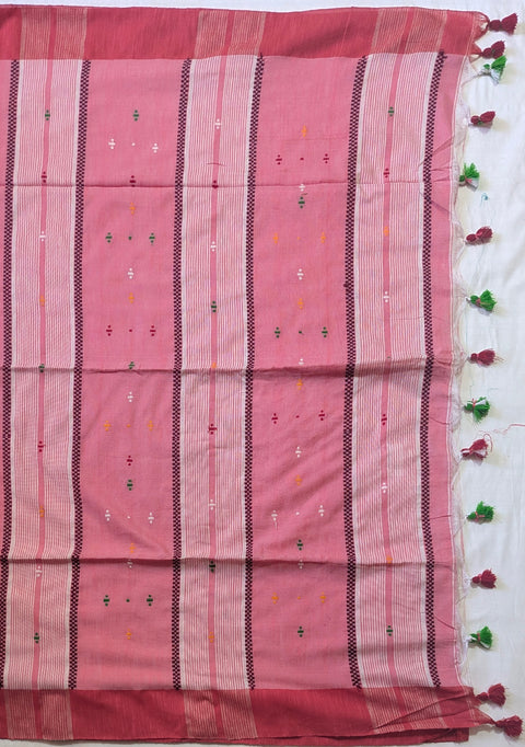 Golapi Abir Jamdani Saree