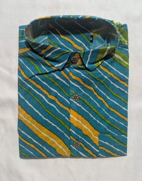 Blue Leheriya Shirt