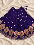 Morni Banke – Royal Blue Peacock Work Wedding Lehenga Choli with Dupatta