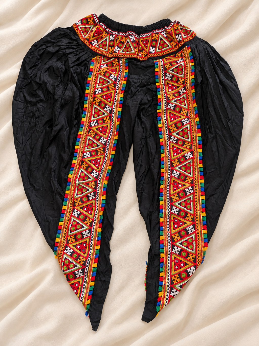 Black Embroidered Men’s Dhoti