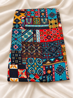 Rang De Basanti – Multicolour Patchwork Print Men's Kurta