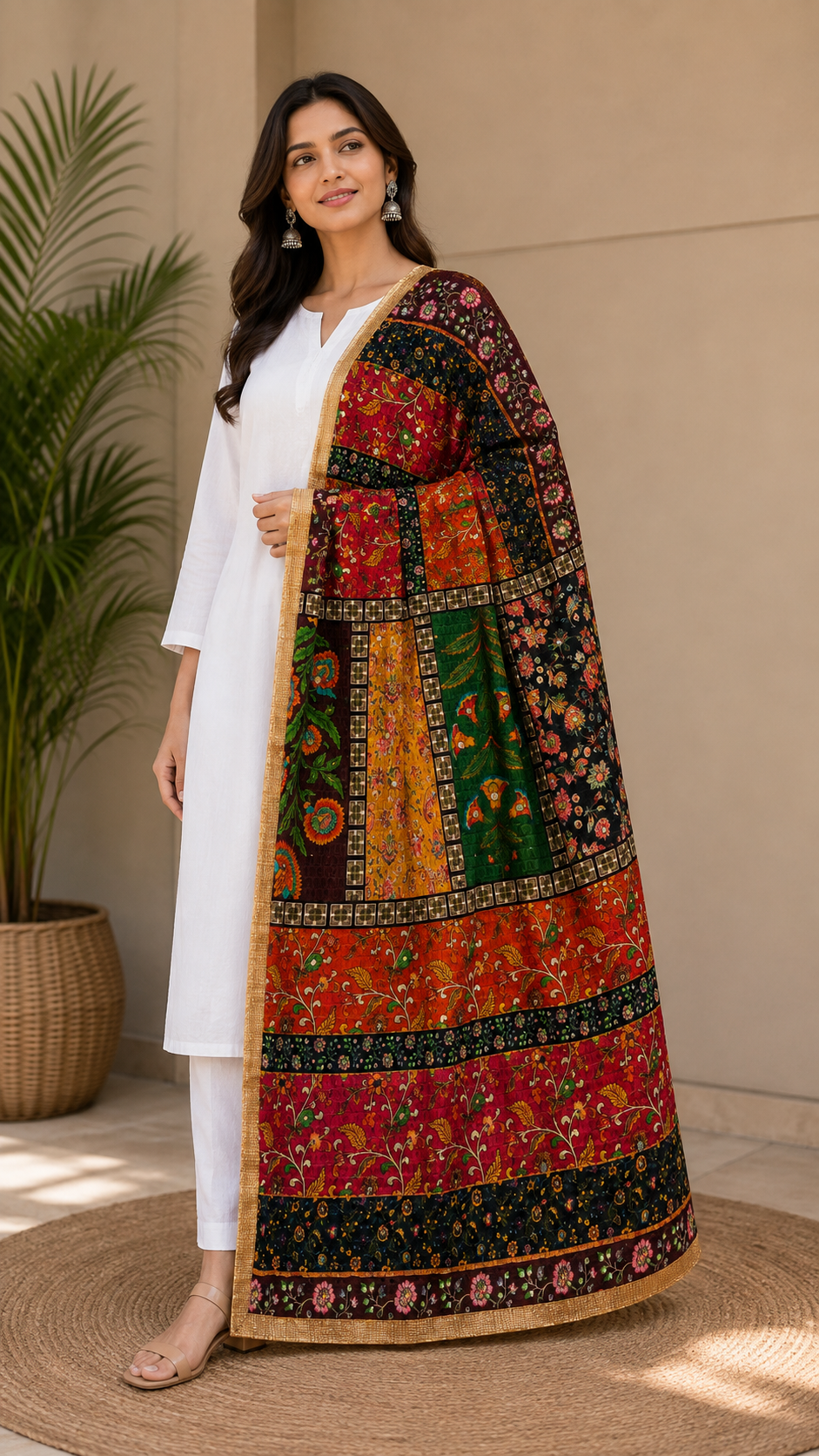 Vrindavan Phoolwari Signature Dupatta