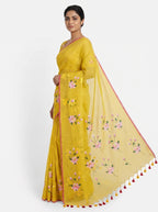 Sonali Floral Hand Painted Saree