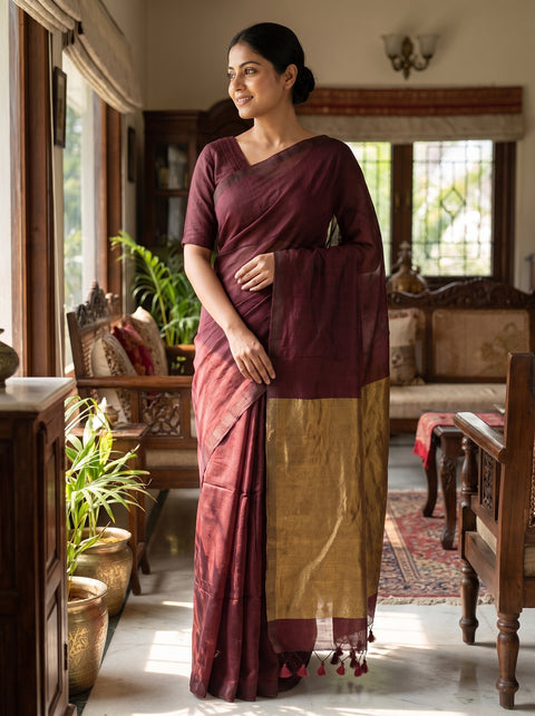 Modal Cotton Saree