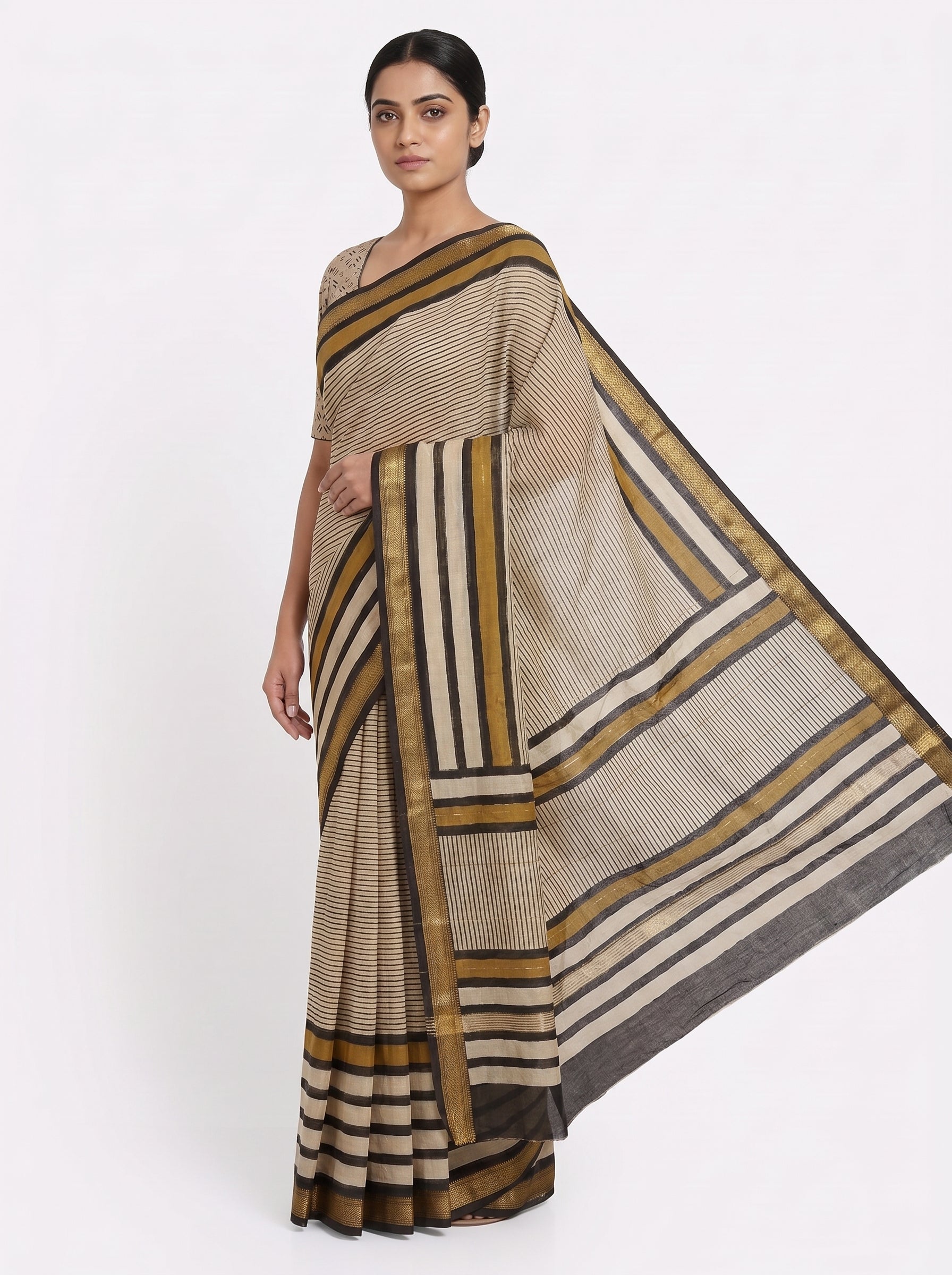 Maheshwari Cotton Saree