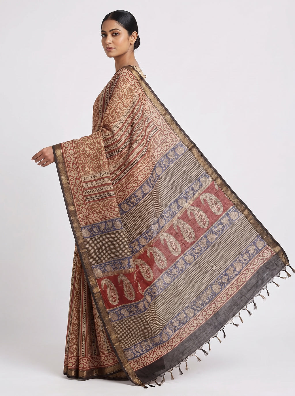 Maheshwari Cotton Saree