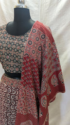 Ajrak Adaa Chania Choli front view