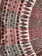 Ajrak lehenga print close-up