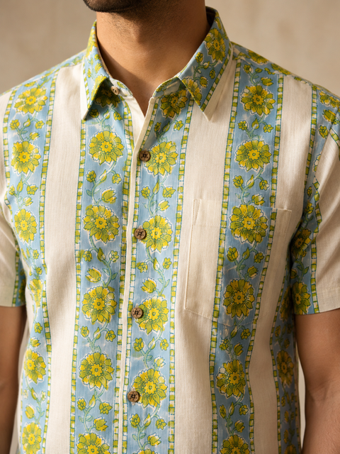 Floral Strip Shirt