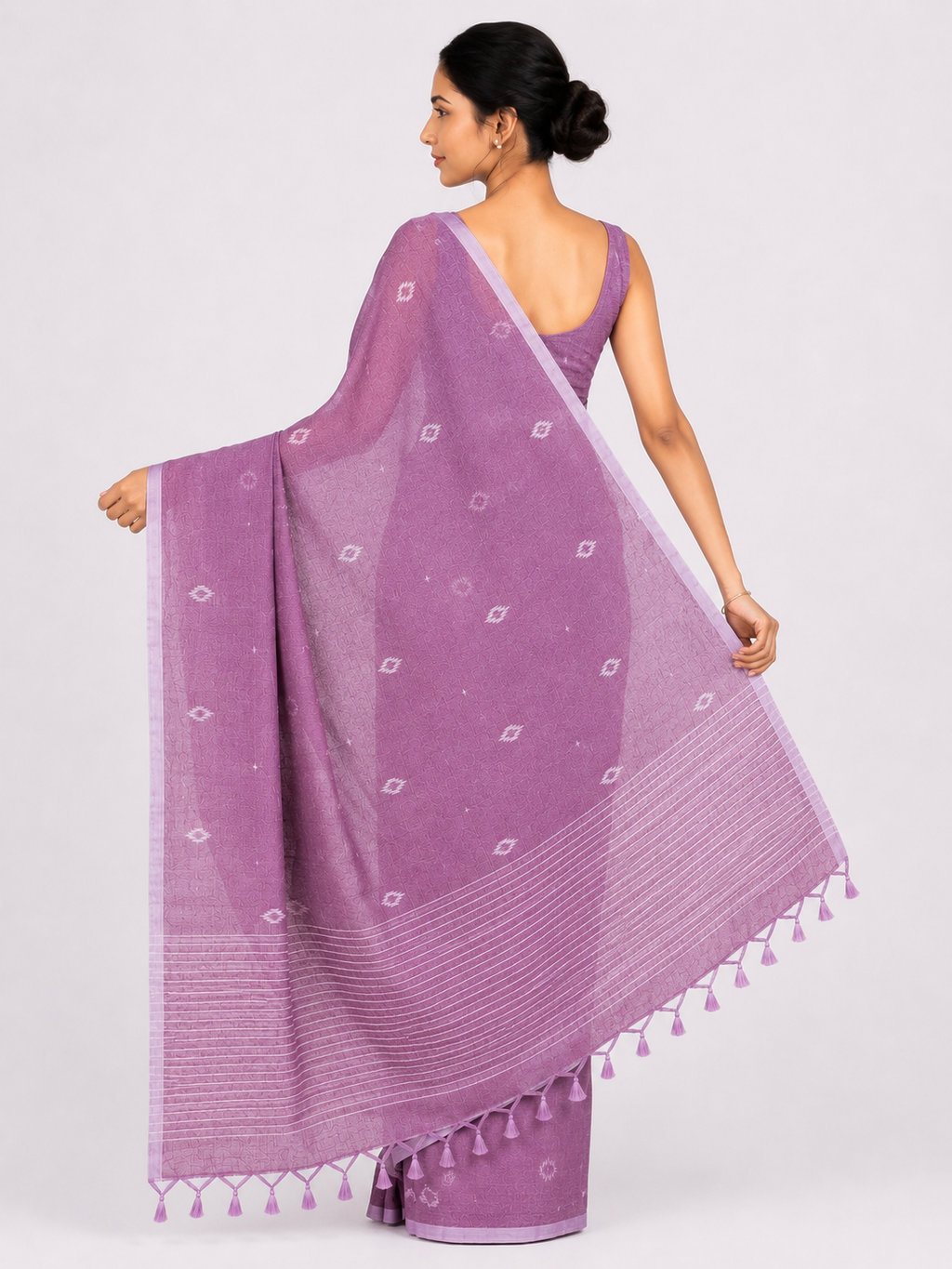 Gulabi Shaam Mul Cotton Saree
