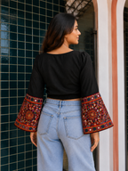 Rangilo Re Chakra Black Top