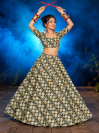 Bandani Chania Choli Under 2000 model shot