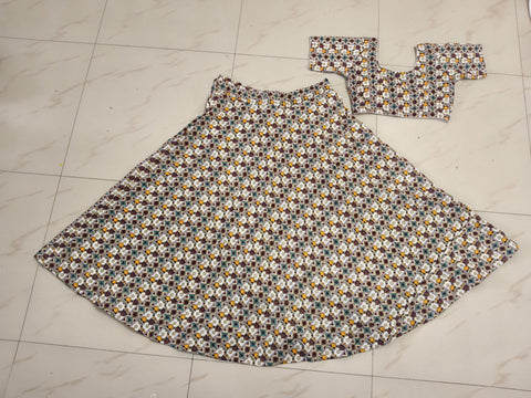Bandani Chania Choli Under 2000 product shot white
