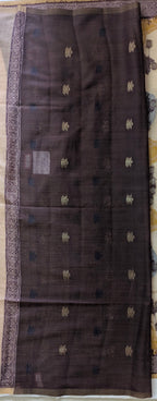 Muga Cotton Elephant Printed Saree