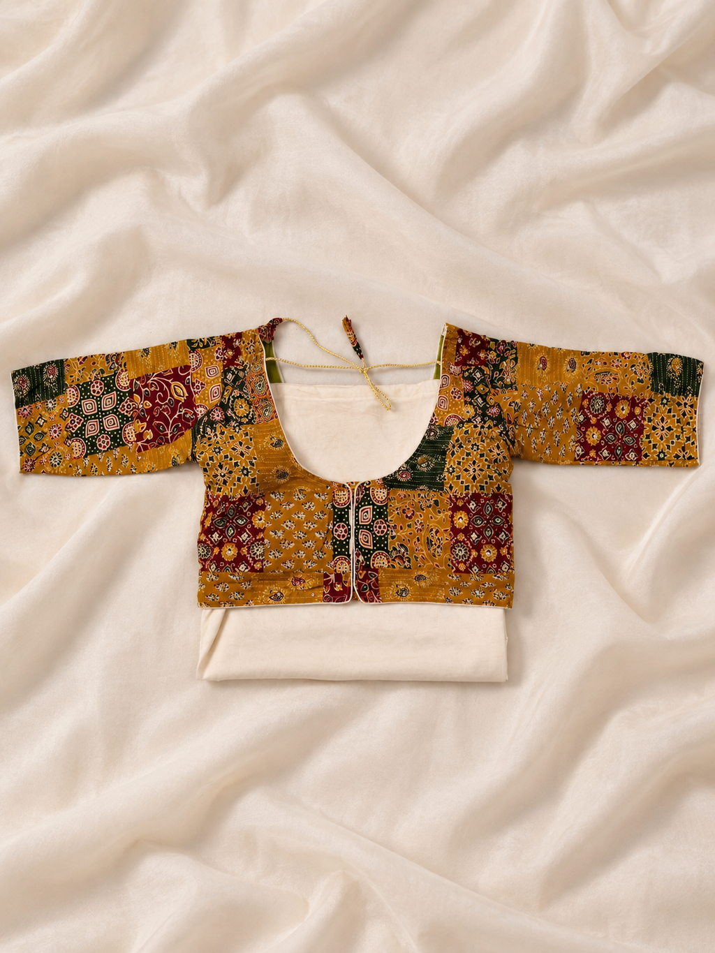 Ajrak yellow Chaniya Choli