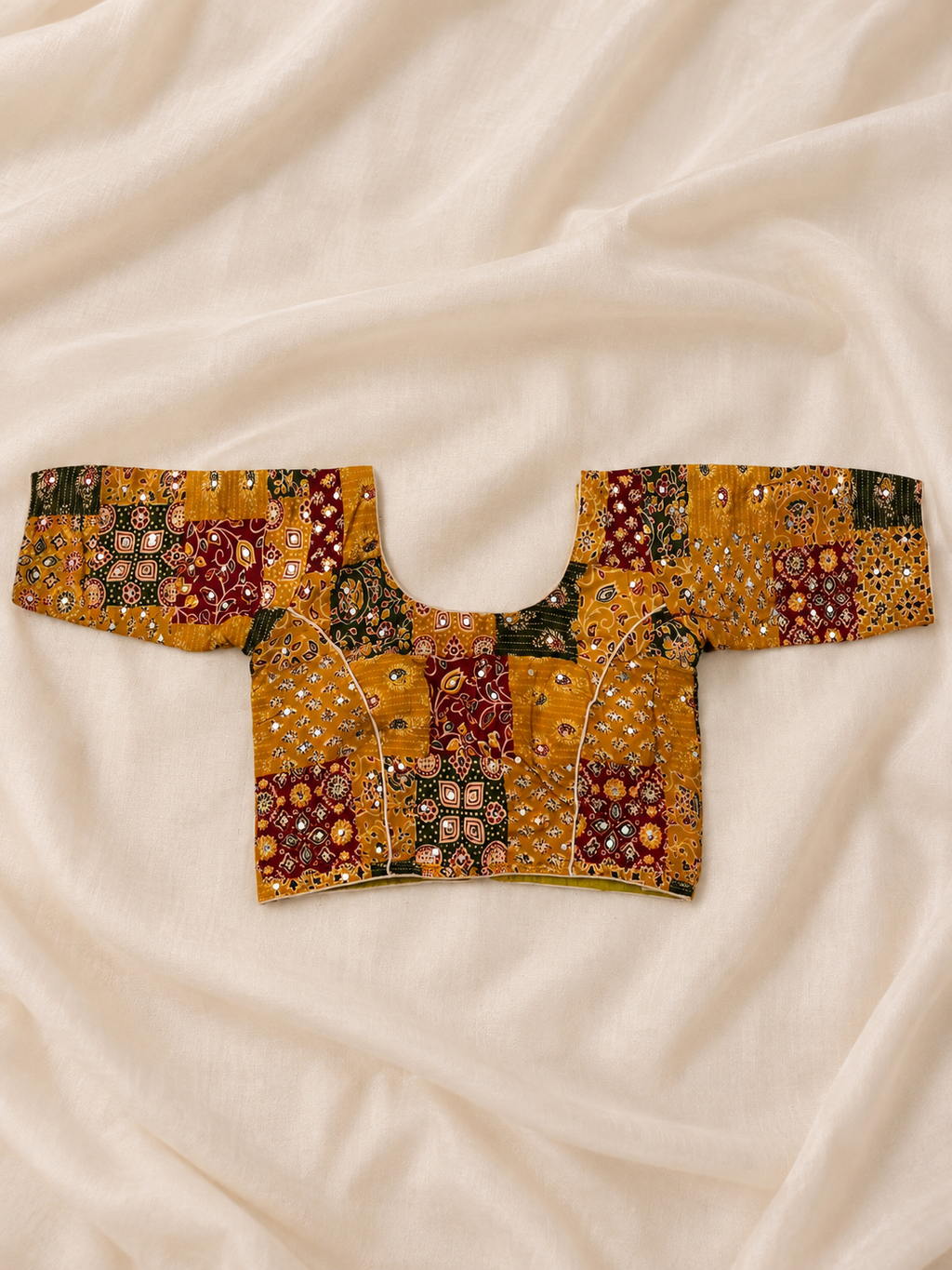 Ajrak yellow Chaniya Choli