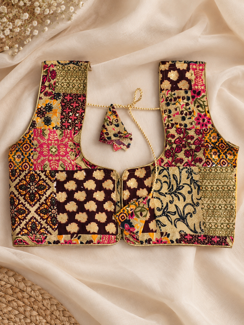 Yellow Ajrak Ghagara Set