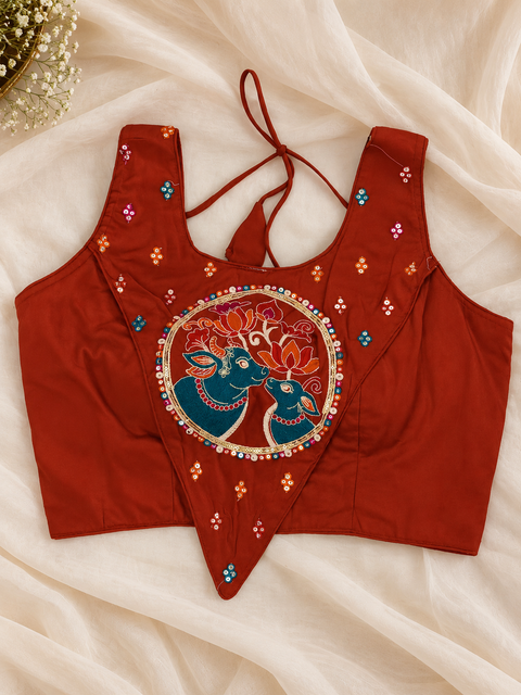 Mehfil Orange Traditional Chaniya Choli