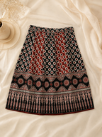 Dot Flower Marron Black