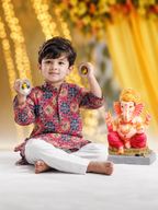 Bum Bum Bole boys festive kurta set alternate view