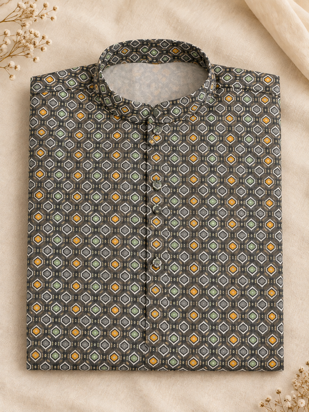 Chhota Baccha Jaan Ke kids festive kurta folded product view