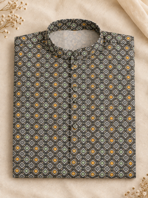 Chhota Baccha Jaan Ke kids festive kurta folded product view