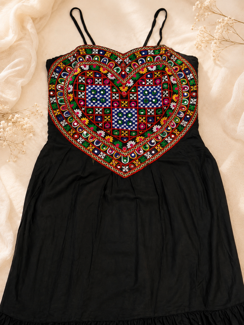 Kutchhi Dilrani Black Gown