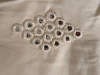 White mirror-work close-up