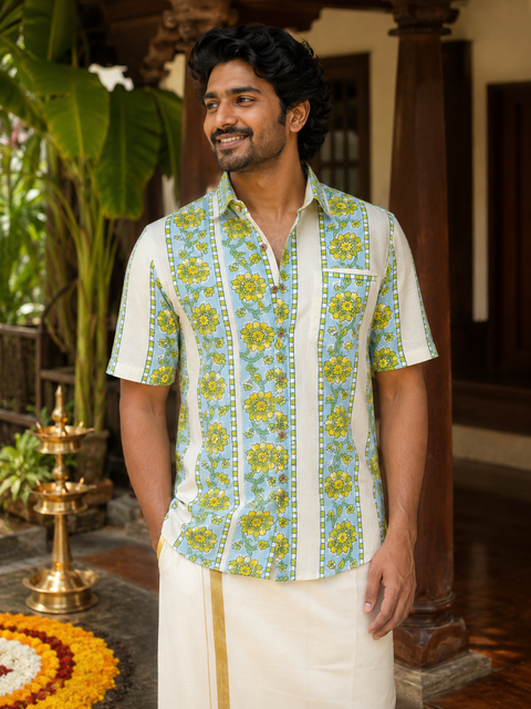 Floral Strip Shirt