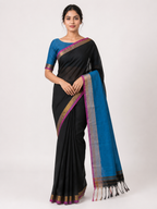 Midnight Teal Saree