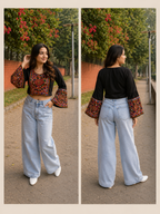 Rangilo Re Chakra Black Top