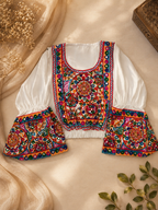 Rangilo Re Chakra White Top