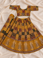 Ajrak yellow Chaniya Choli