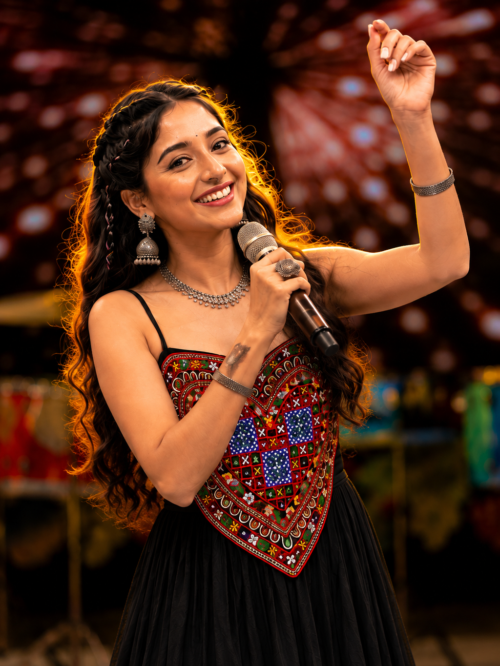 Kutchhi Dilrani Black Gown