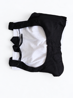 Black choli back and tie details