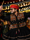Navratri men's patchwork Kediya front model view