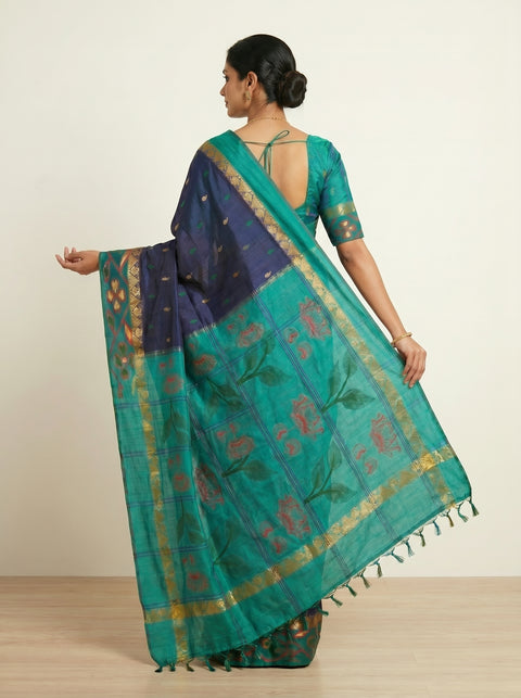 Royal Blue Silk Saree