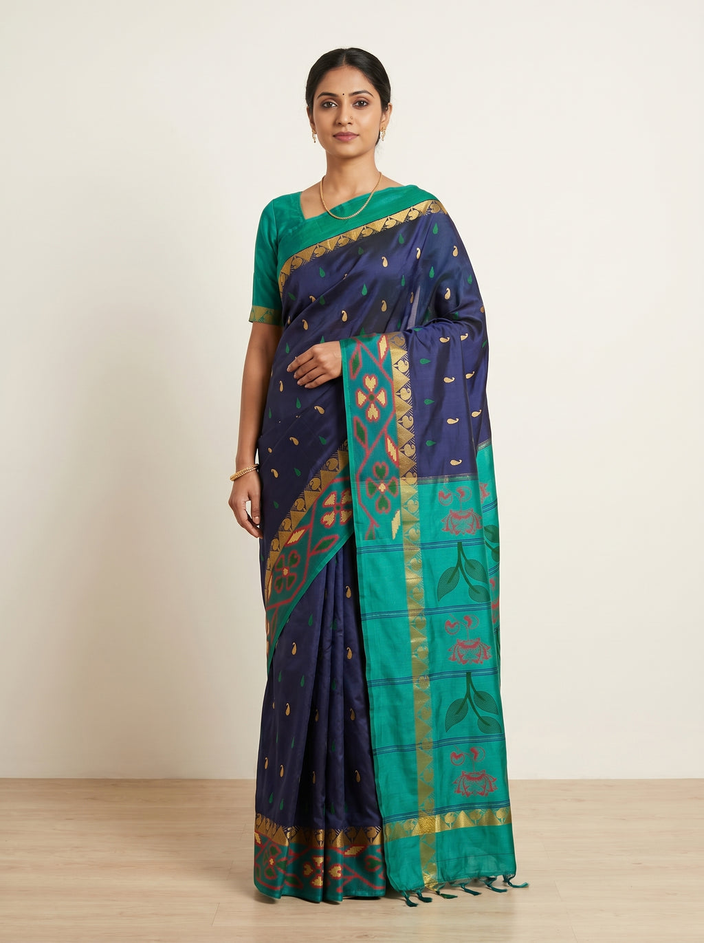 Royal Blue Silk Saree