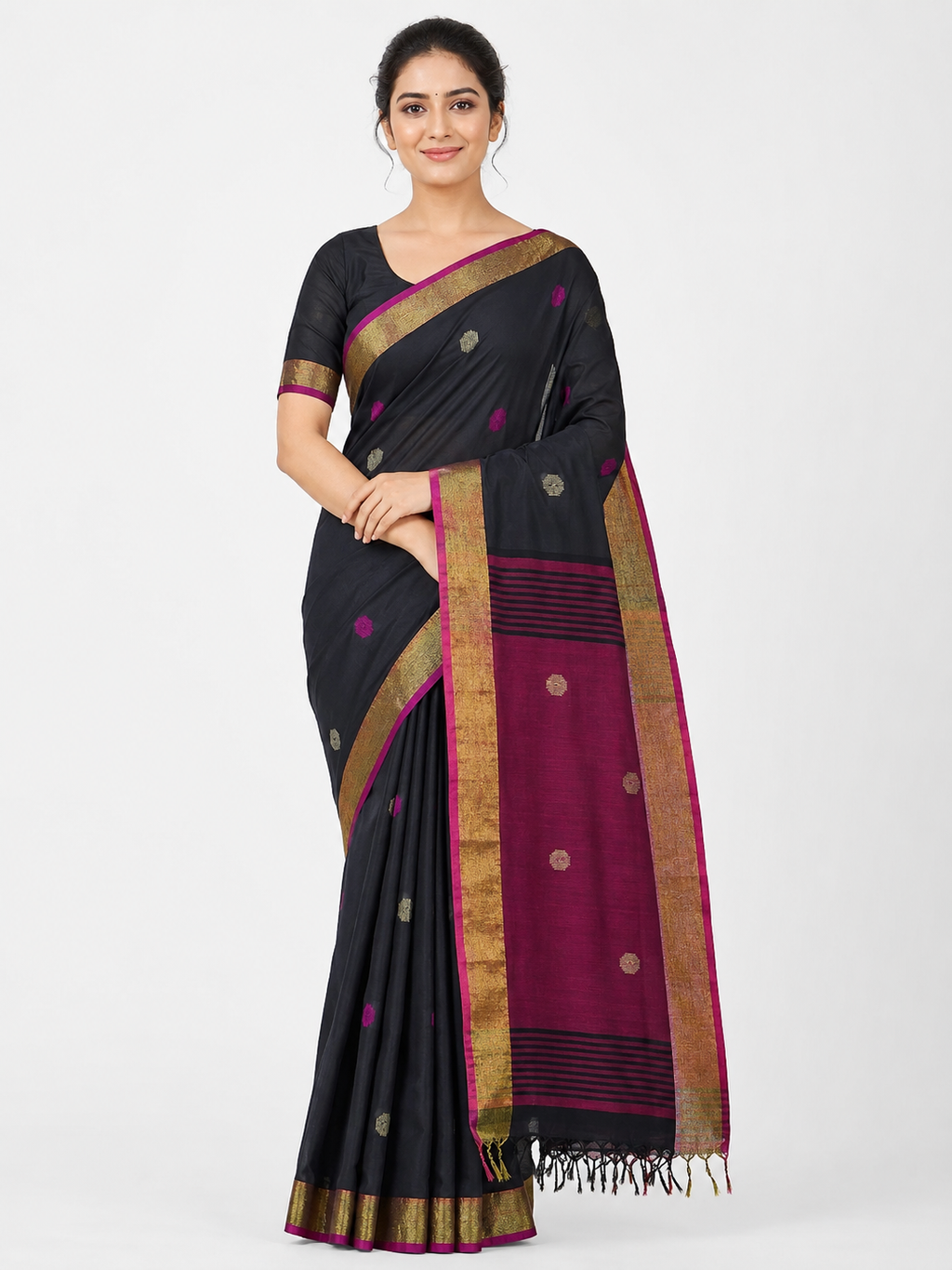 Raat Rang Silk Cotton Saree
