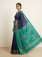 Royal Blue Silk Saree