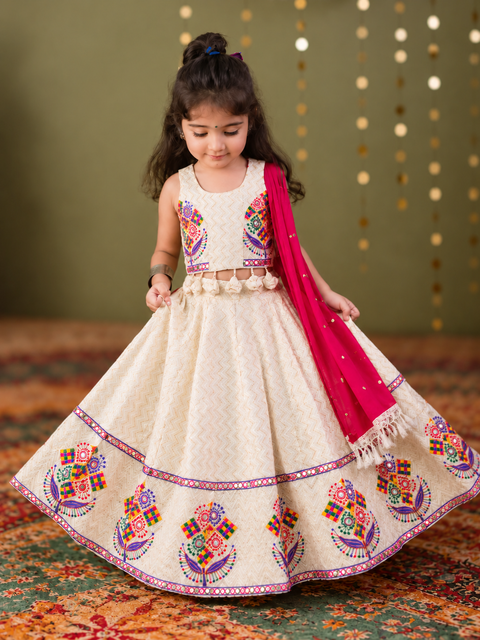 Mor Pankh Rani Lehenga Girls