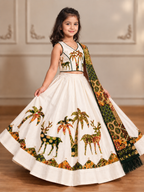 Green White Deer Chaniya Choil